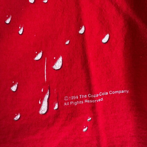 Vintage 1994 Coca Cola T Shirt Single Stitch Coke Tee - Picture 3 of 6